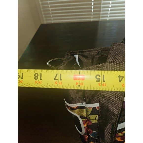 Longaberger‎ Sisters Bliss Baby Diaper Bag w Changing Pad Brown Floral Shower - Picture 9 of 10